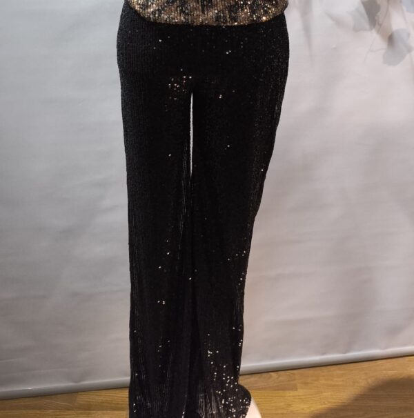 Pantalón lentejuelas negro