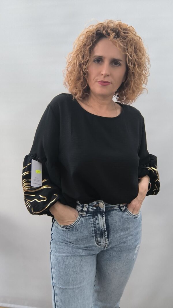 Blusa Bombay negra - Imagen 3