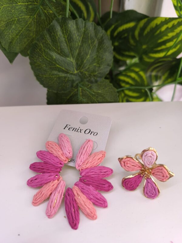 Anillo Flor rosa