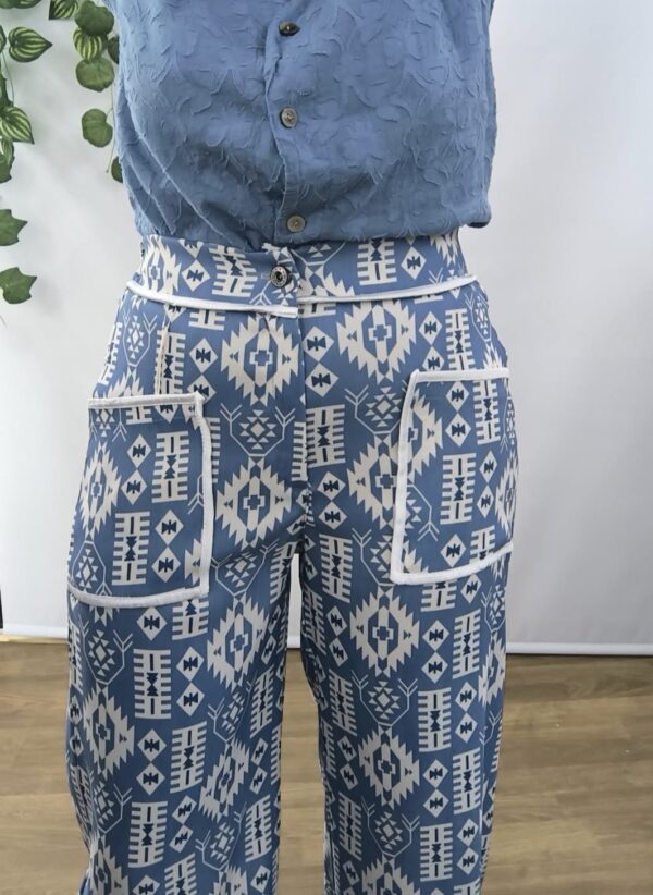 PANTALÓN INCA AZUL AZAFATA - Imagen 2