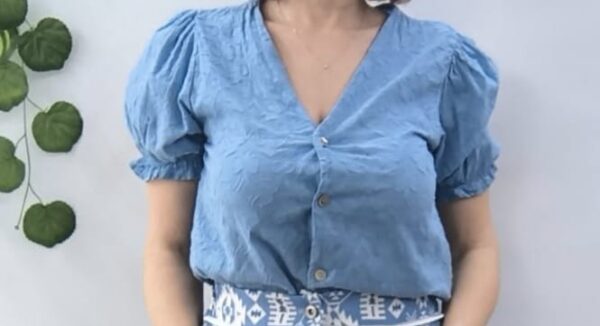 CAMISA AZUL AZAFATA - Imagen 2