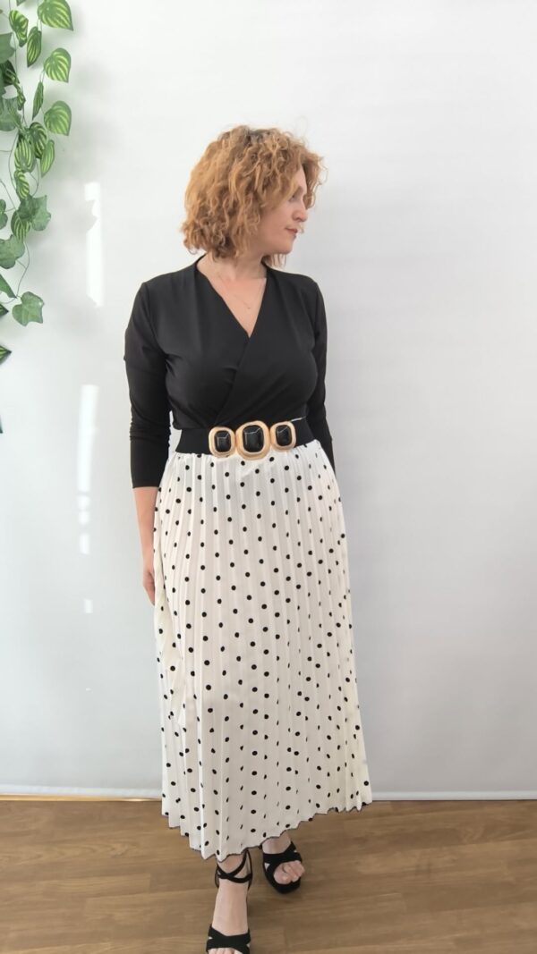 FALDA PLISADA LUNARES